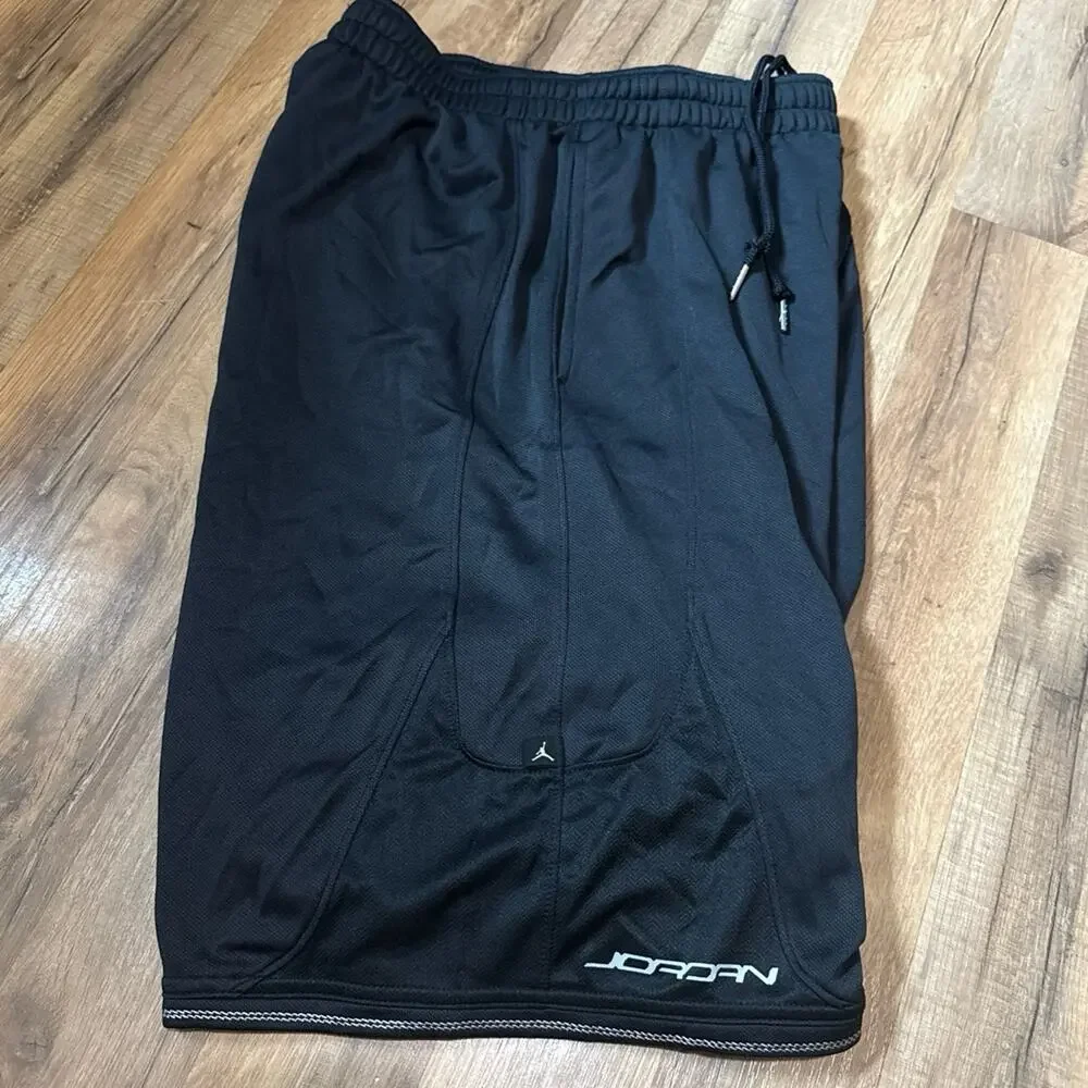 Y2K Air Jordan Black Grey Vintage Basketball Shorts
